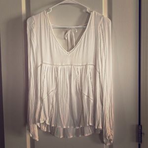 Abercrombie & Fitch Long Sleeve Flowy Blouse